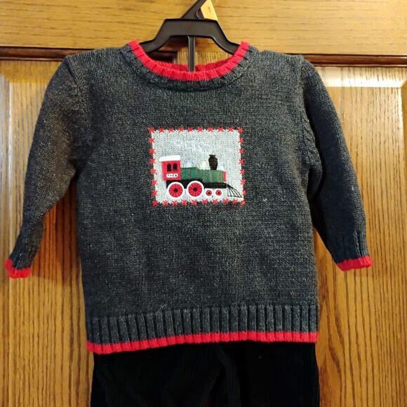 18m Train Sweater with Pants Outfit Good Lad of Philadelphia - Picture 1 of 7